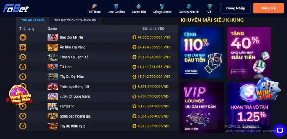 Cá cược thể thao trên ứng dụng winmax1 chính thức